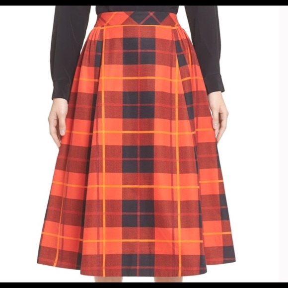 kate spade Dresses & Skirts - Kate Spade woodland plaid mid length skirt